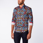 Paisley Button Up // Blue (2XL)