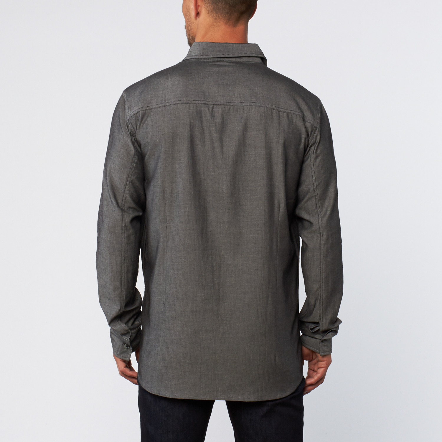 Signature Herringbone Shirt // Charcoal (S) - NDK - Touch of Modern