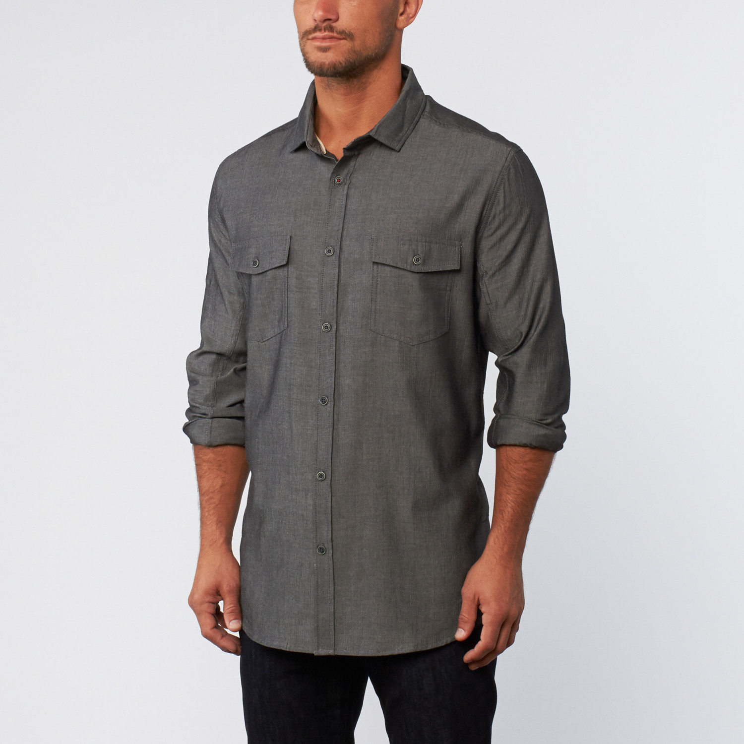 herringbone shirt mens