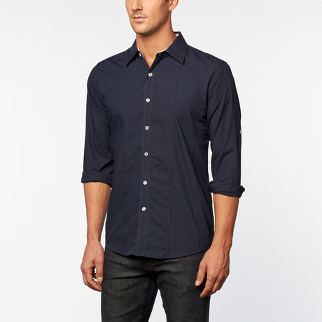 Core Roll Up Shirt // Navy (S)