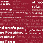 PROVERBES fond Rouge (Deco // 18.31"W x 102.36"H)