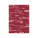 PROVERBES fond Rouge (Deco // 18.31"W x 102.36"H)