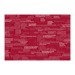 PROVERBES fond Rouge (Deco // 18.31"W x 102.36"H)