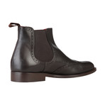 Leather Wingtip Chelsea Boot // Brown (Euro: 40)