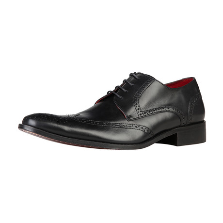 Leather Wingtip Derby // Black (Euro: 40)