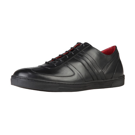 Leather Sport Lace-Up Sneaker // Black (Euro: 40)