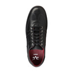 Leather Lace-Up Sneaker // Black (Euro: 43)