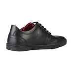 Leather Lace-Up Sneaker // Black (Euro: 40)