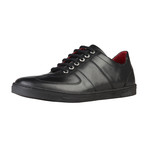 Leather Lace-Up Sneaker // Black (Euro: 41)