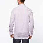 Button-Up Shirt // Purple Stripe (XL)