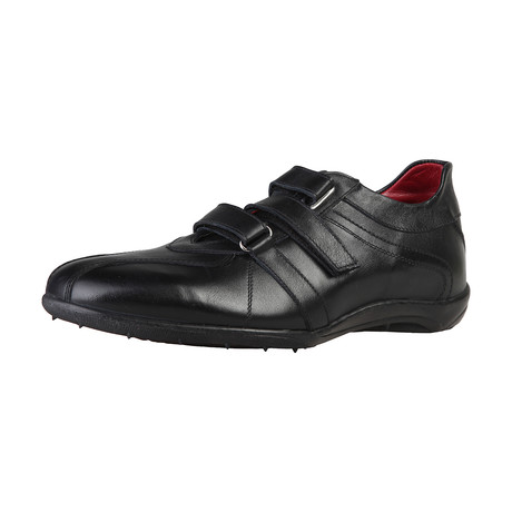 Leather Velcro Sneaker // Black (Euro: 40)