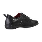 Leather Spiral Grip Lace-Up Sneaker // Black (Euro: 40)