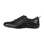 Leather Spiral Grip Lace-Up Sneaker // Black (Euro: 40)
