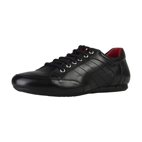 Leather Accent Lace-Up Sneaker // Black (Euro: 40)