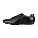 Leather Accent Lace-Up Sneaker // Black (Euro: 40)