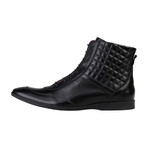 Leather Stitched Lace-Up Boot // Black (Euro: 40)