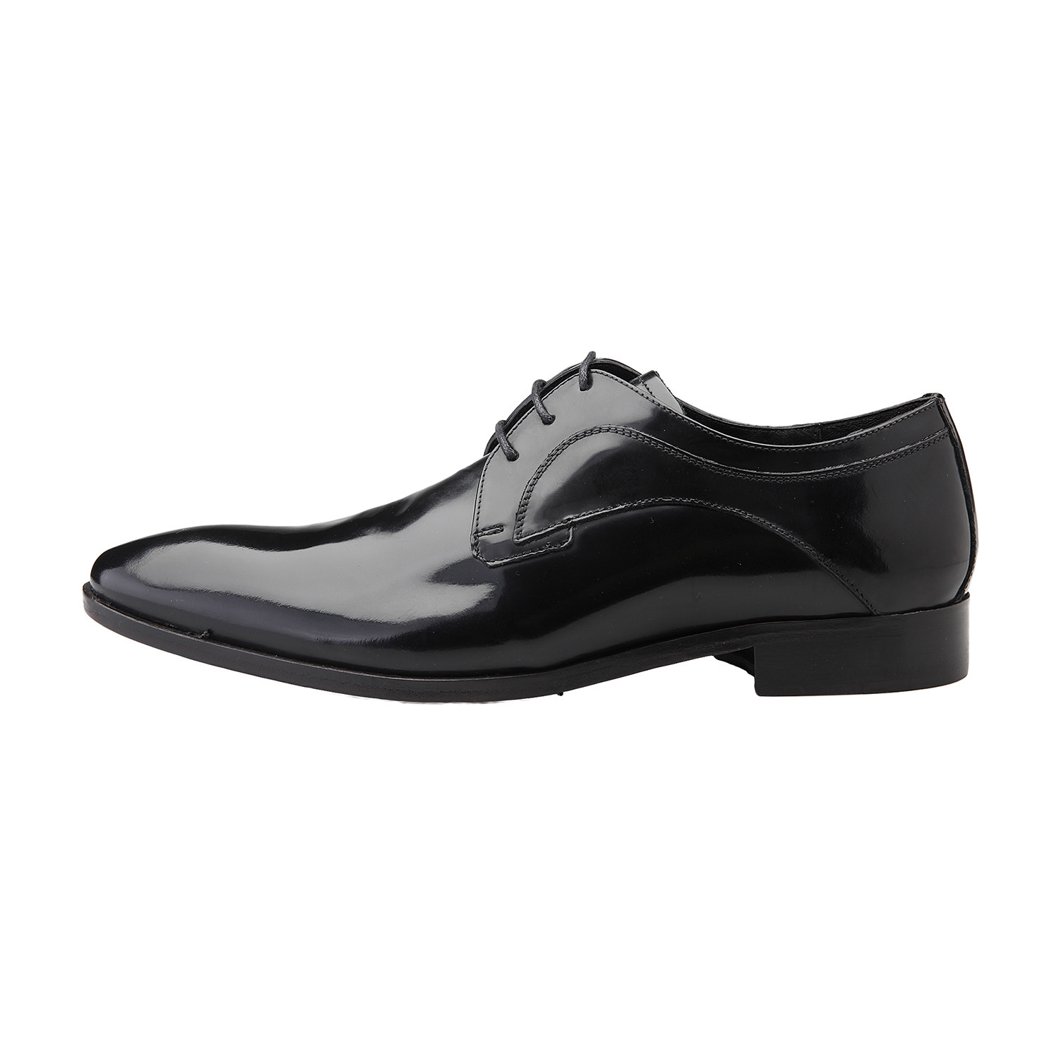 Leather Plain-Toe Derby // Black (Euro: 43) - Versace 19.69 Dress Shoes ...