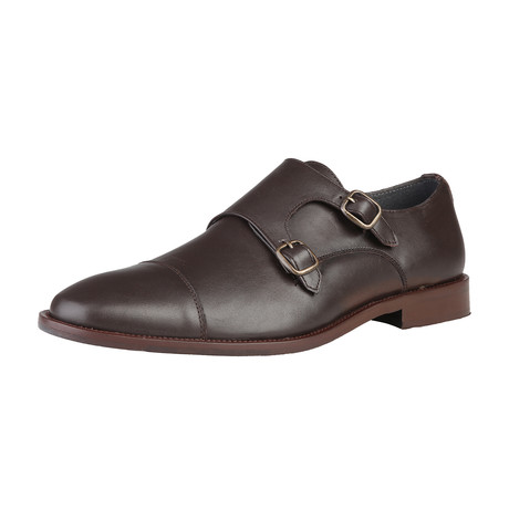 Leather Double Strap Monk // Brown (Euro: 40)