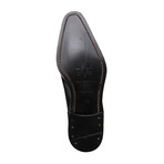 Leather Cap-Toe Brogue Oxford // Black (Euro: 43)