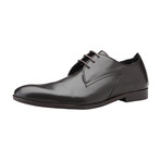 Leather Accent Plain-Toe Derby // Brown (Euro: 45)