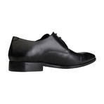 Leather Eyelet Cap-Toe Derby // Black (Euro: 40)