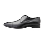 Leather Eyelet Cap-Toe Derby // Black (Euro: 40)