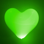 Heart-Shaped LED Balloon // 2-Pack (White LED Light)