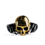 Gold Skull Ring (Size 6)