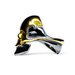 Gold Mask Ring (Size 6)