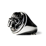 Lion Ring // Black (Size 6)