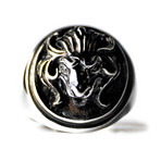 Lion Ring // Black (Size 6)