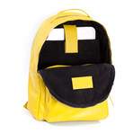 Leather Backpack // Yellow