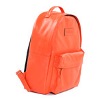 Leather Backpack // Orange