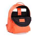 Leather Backpack // Orange