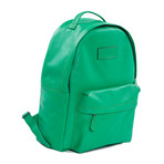 Leather Backpack // Green