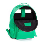 Leather Backpack // Green