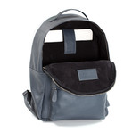 Leather Backpack // Grey