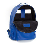 Leather Backpack // Blue