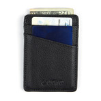 Leather Vertical Cardholder // Black