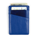 Leather Vertical Cardholder // Blue
