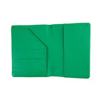 Leather Passport Holder // Green