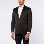 Shawl Collar Slim Fit Tuxedo Jacket // Black Paisley (US: 38S)