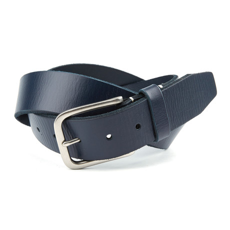 Montgomery Leather Belt  // Navy (36)
