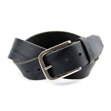 Montgomery Casual Steerhide Leather Belt // Black (32" Waist)