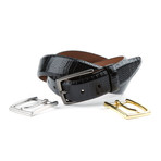 Prince Edward Leather Belt // Black (Size: 34" Waist)