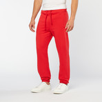 Zip Pocket Athletic Pant // Red (M)