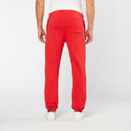 Zip Pocket Athletic Pant // Red (M)