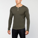 Pima Cotton Henley // Charcoal (S)