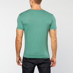 Pima Cotton V-Neck // Green (XL)