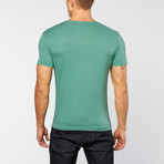 Pima Cotton V-Neck // Green (M)